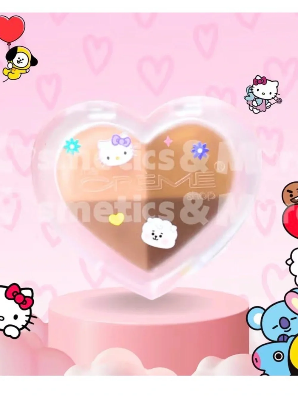 L.A. Colors Hello Kitty Lovely Dream Eyeshadow Palette - Brown & Pink Shades